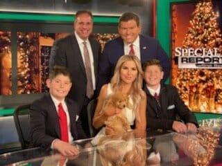 Bret and Amy Baier gave their sons a mini Goldendoodle from Crockett Doodles for Christmas.